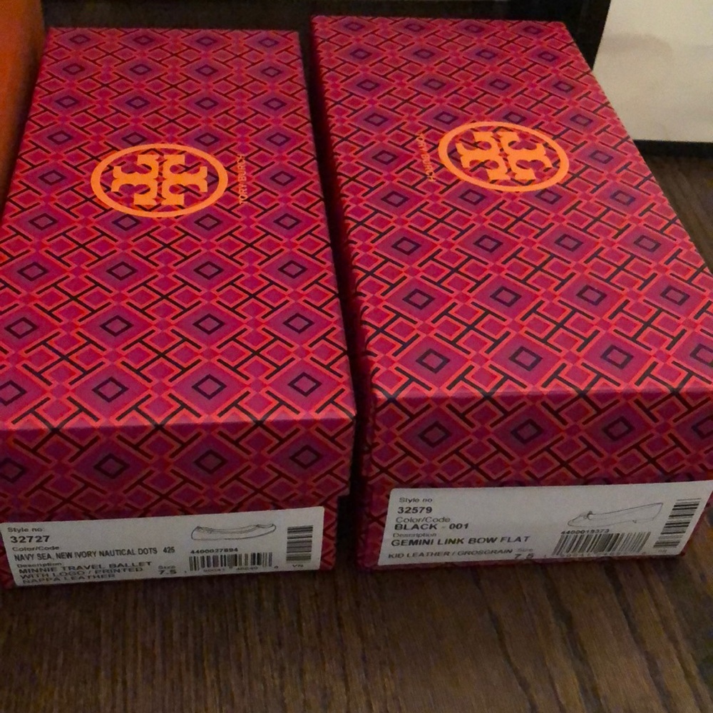 Empty shoe boxes